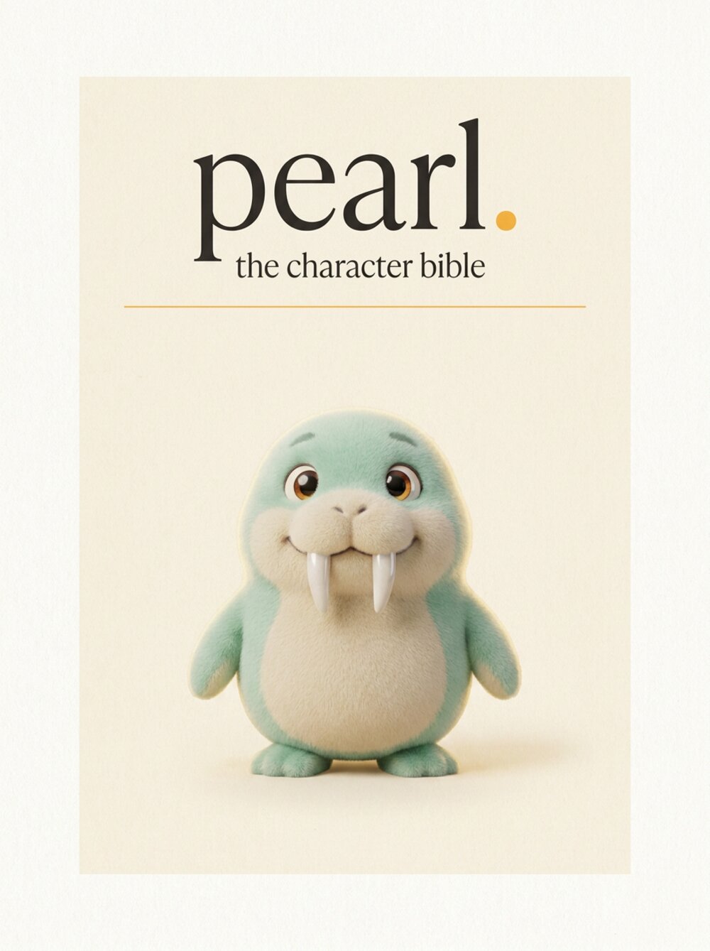 pearl character bible, title page