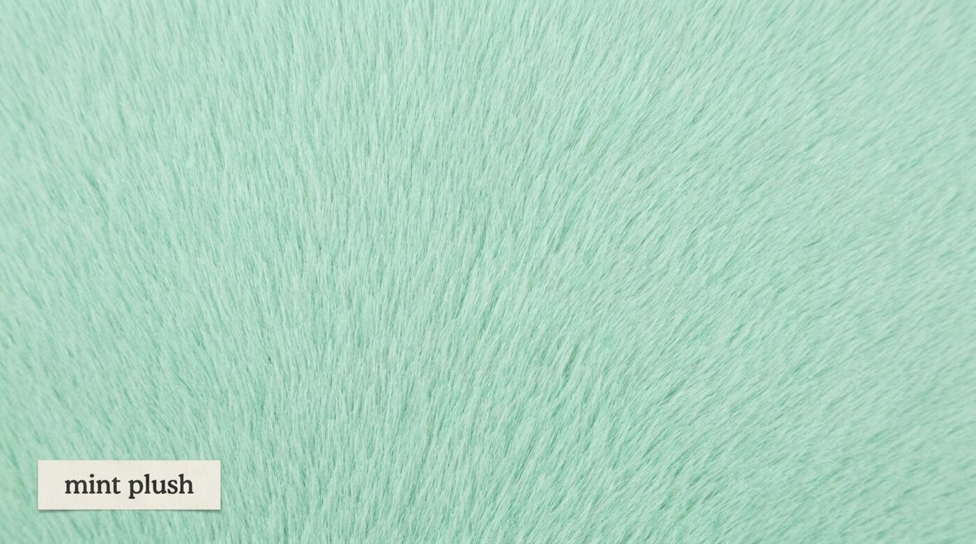 material · mint plush