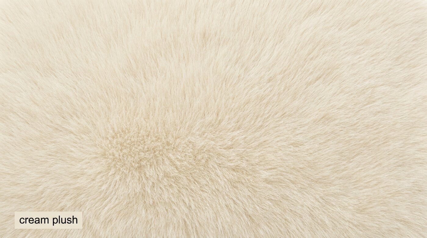 material · cream plush