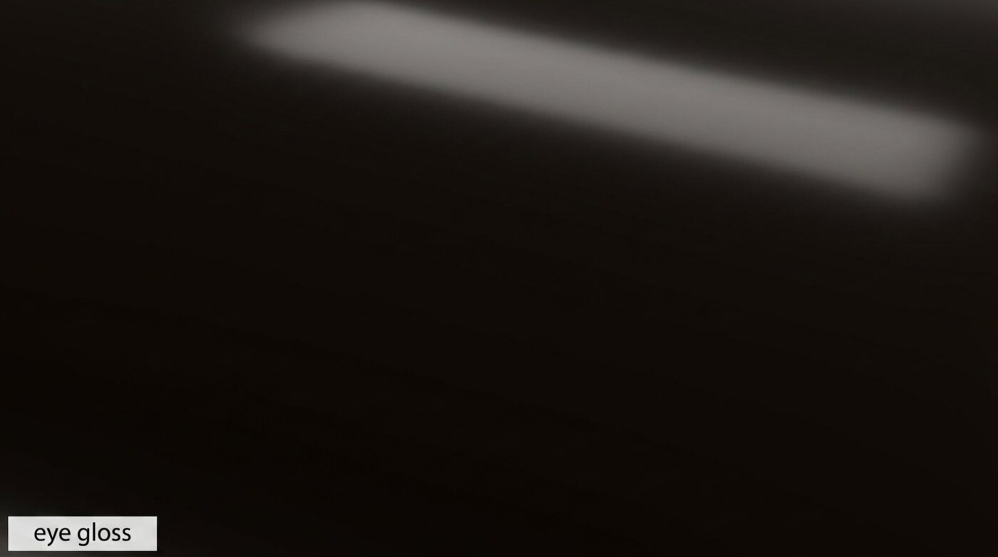 material · eye gloss
