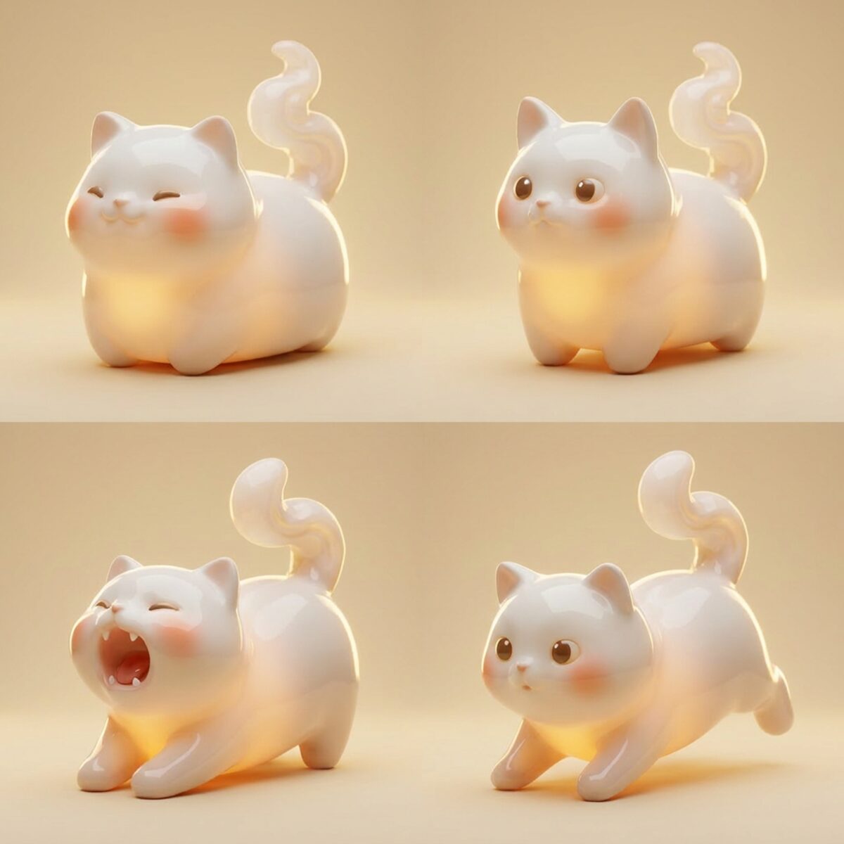whistle expression sheet, four poses
